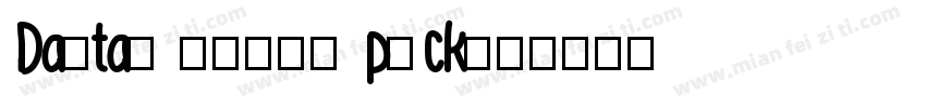 Dantal floss pick字体转换